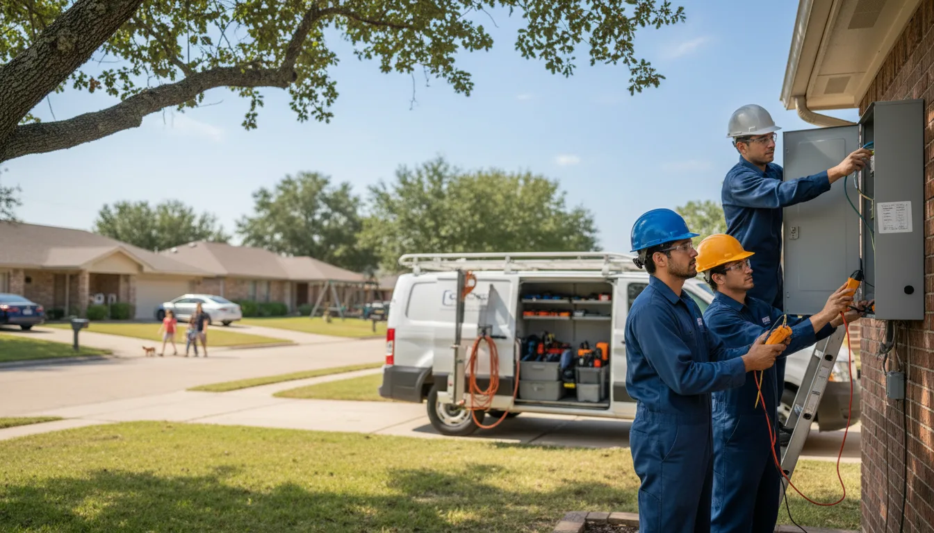 Certified electrician providing emergency electrical services in Shelton, NE
